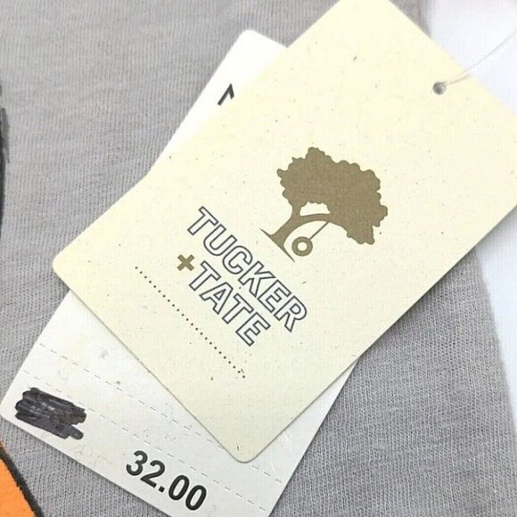 Tucker Tate NORDSTROM Baby Boys Romper Backpack 6 Mo. Red Gray S/S Shorts NEW - Picture 4 of 9